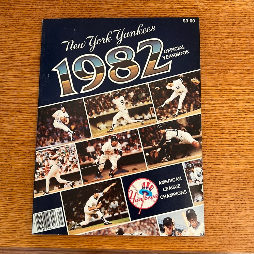 Official 1982 New York Yankees Yearbook
